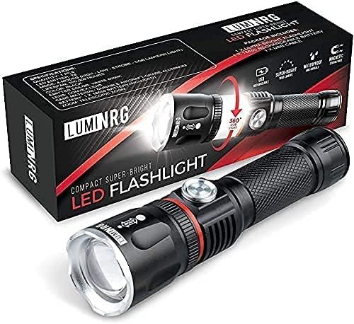 LumiNRG Tactical Flashlight Rechargeable High Powered 1000 Lumens LED Light - Zoomable, 4 Modes w... | Amazon (US)