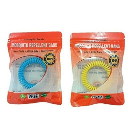Mosquito Repellent Bracelet 10 Pack - Bug Protection for up to 250HRS Each, Deet-Free - Resealable B | Walmart (US)