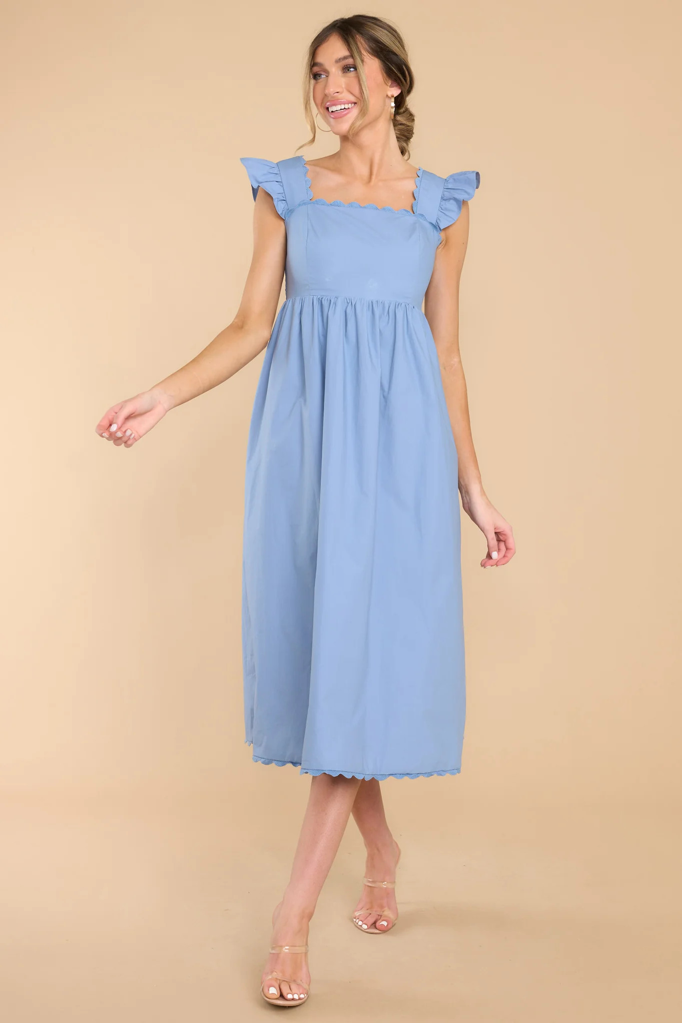 Our Greatest Love Blue Midi Dress | Red Dress 