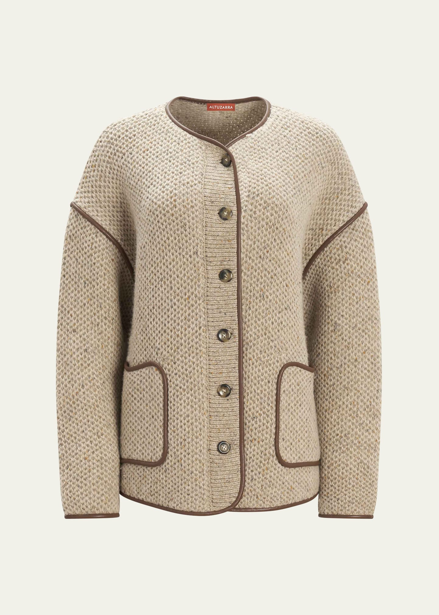 Altuzarra Medrano Faux Leather Piping Jacket | Bergdorf Goodman