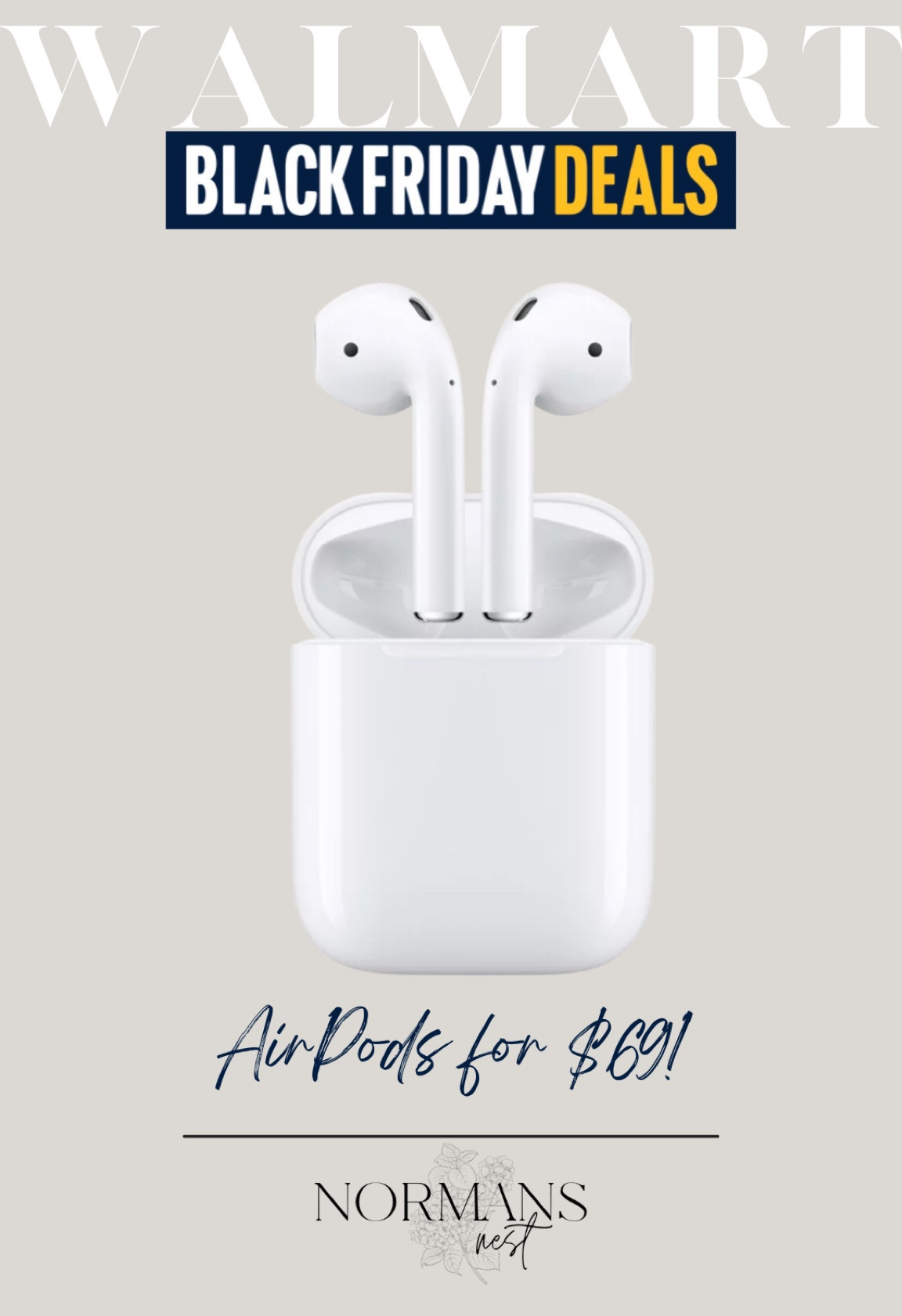 Walmart Black Friday! This is the LOWEST price I have ever seen on AirPods. I can’t live without mine!

#LTKGiftGuide #LTKsalealert