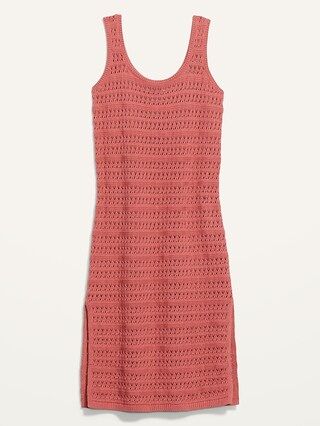 Fitted Sleeveless Sweater Midi Shift Dress for Women | Old Navy (US)