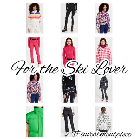 From vests to one pieces to under wears- for you and anyone you know who loves the mountains, these are must have ski looks - for gifts and for you! #investmentpiece 

#LTKSeasonal #LTKGiftGuide #LTKstyletip