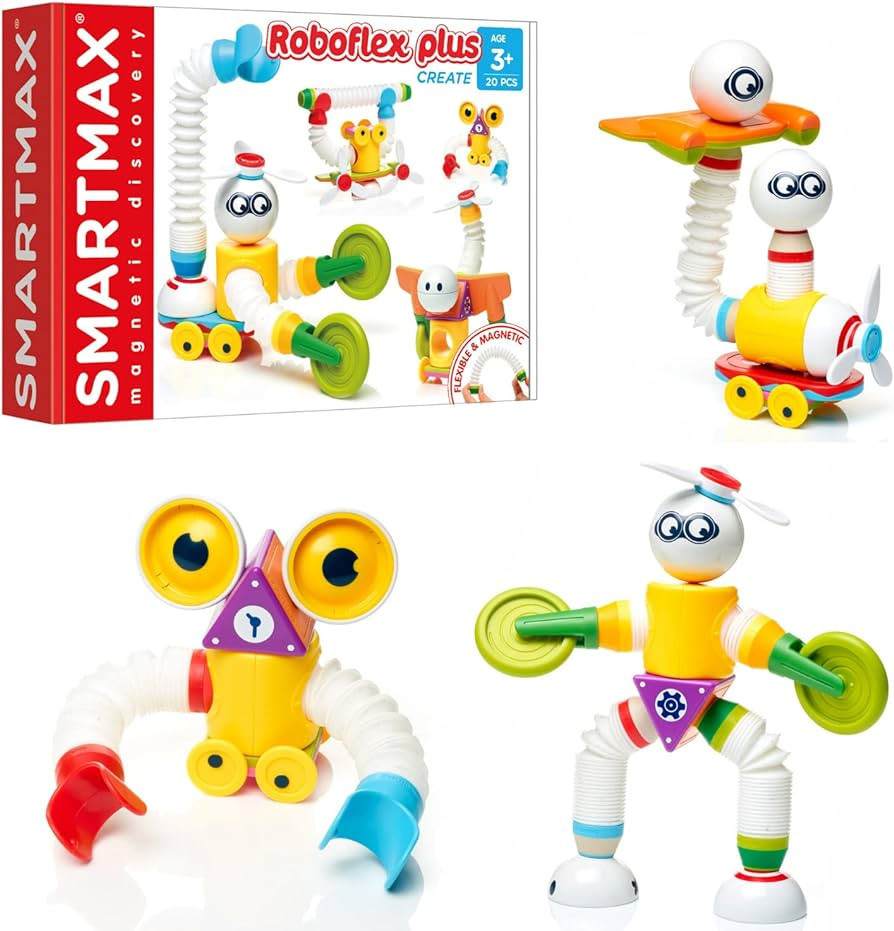 SmartMax Roboflex Plus 20-Piece Magnetic Discovery Building Set for Ages 3+ | Amazon (US)