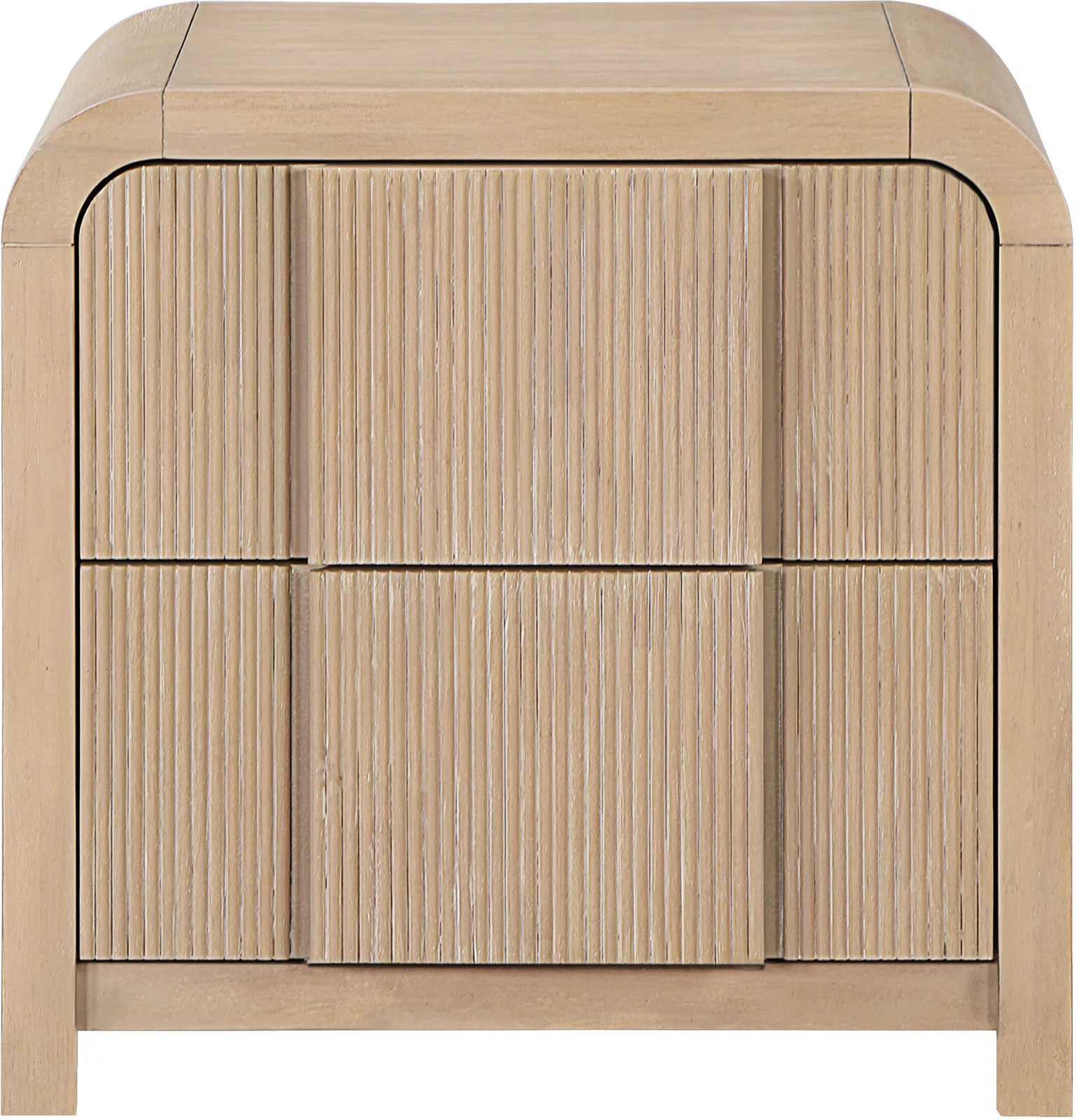 Fluted Solid Wood Nightstand | Wayfair North America