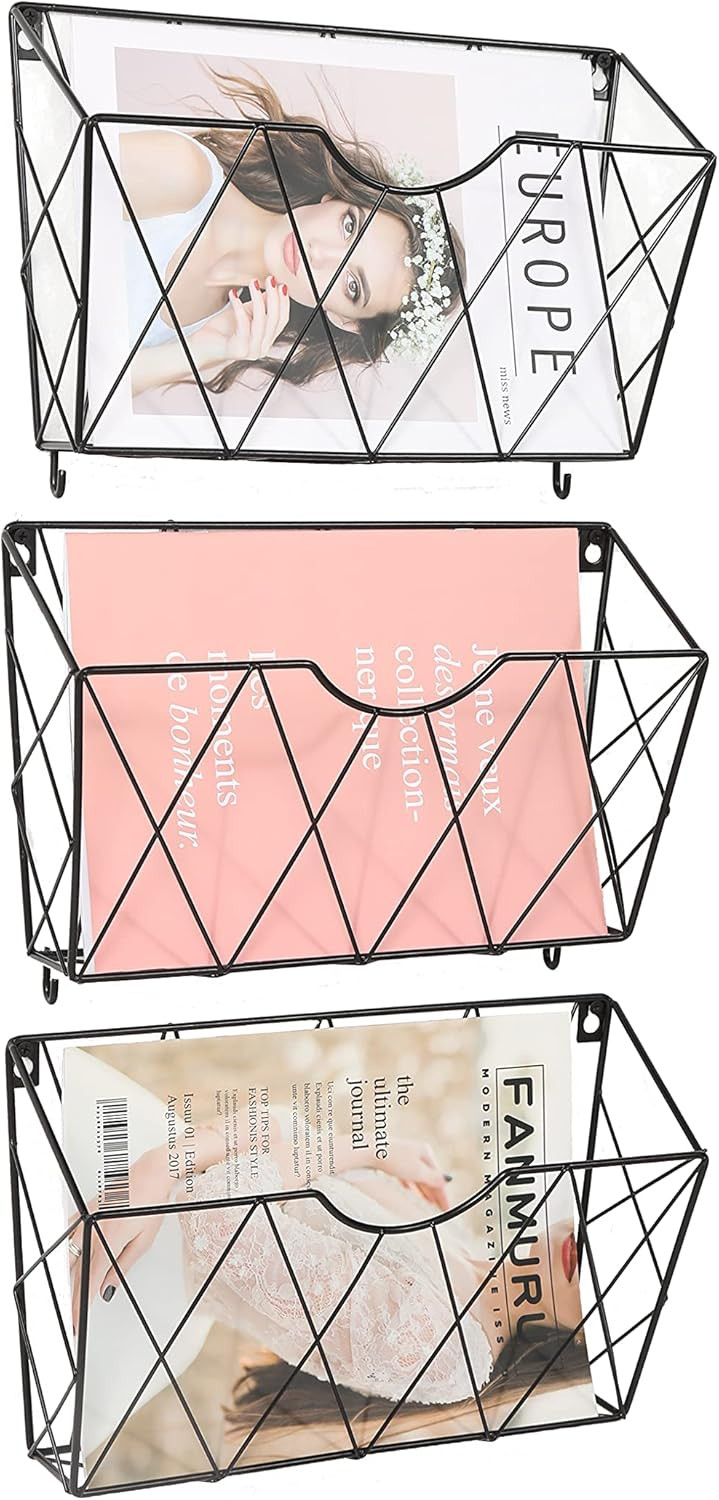 Karsbarwe Wall File Organizer, Office Organization, Durable Metal Structure, Wall Organizer, Hang... | Amazon (US)