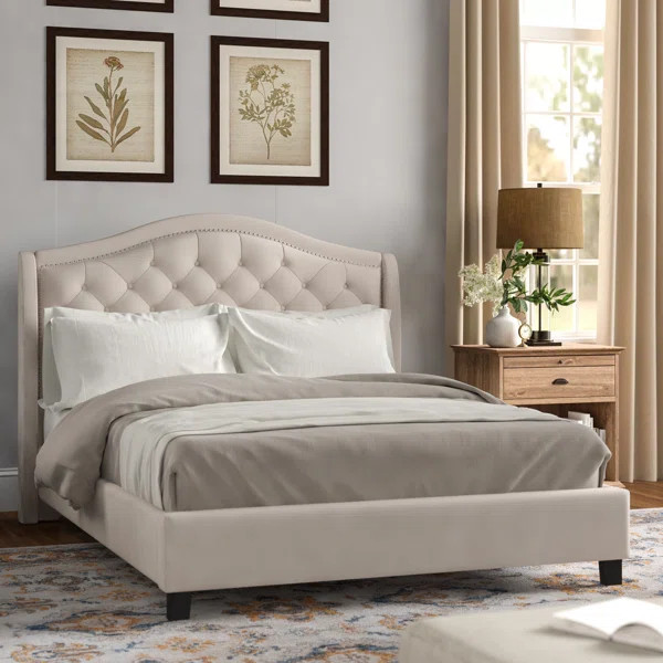 Laron Queen Upholstered Platform Bed | Wayfair North America