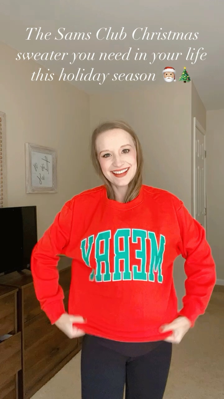 Sams club Christmas pullover! Shop this Merry pullover from Sams club online or in stores! This deal is too good at only $14.98!! Christmas pullover sweater!! 

#LTKSeasonal #LTKHolidaySale #LTKHoliday