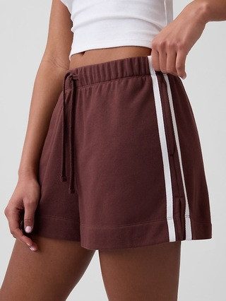 Relaxed Stripe French Terry Shorts | Gap Factory