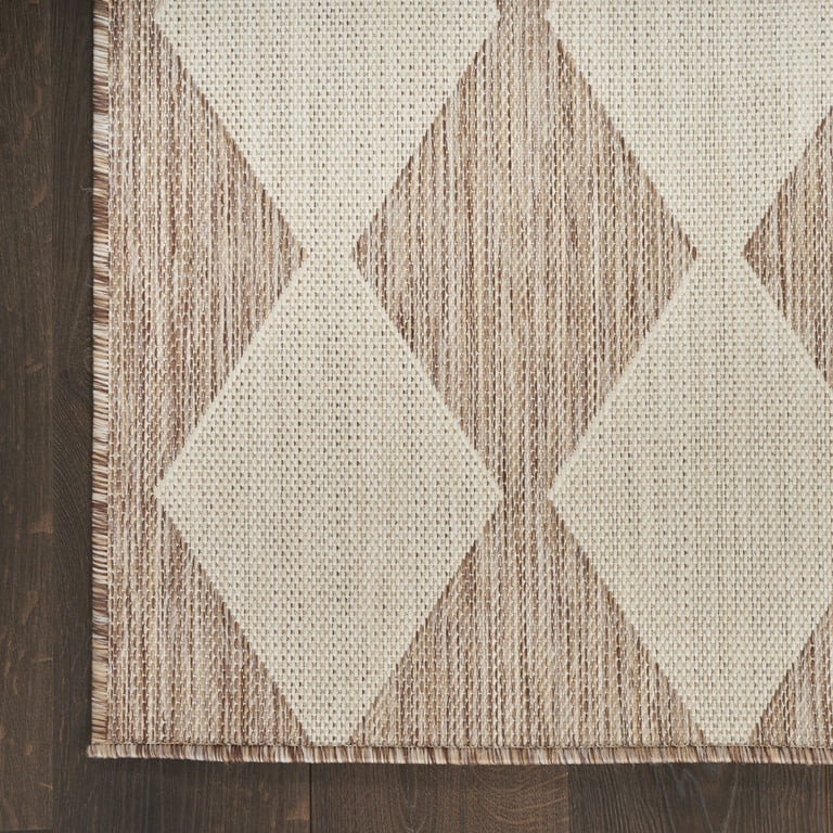 Nourison Positano Indoor/Outdoor Beige 6' x 9' Area Rug (6x9) | Walmart (US)