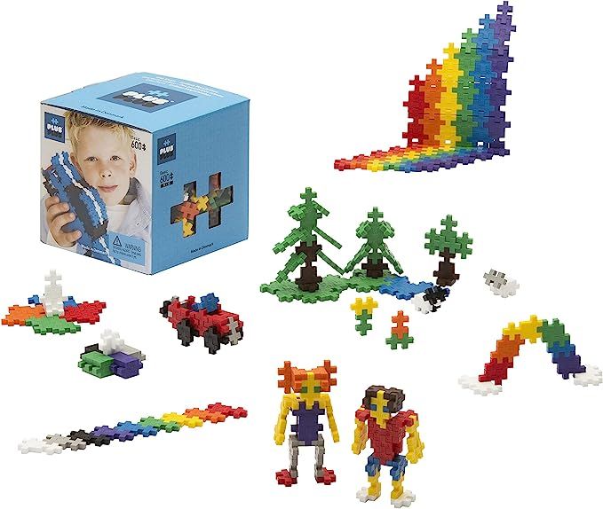 PLUS PLUS - Open Play Set - 600 Piece - Basic Color Mix, Construction Building Stem Toy, Interloc... | Amazon (US)