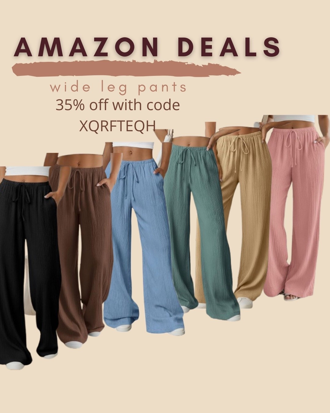 $17 ends 6/22

Amazon fashion
Amazon deals
Wide leg pants
Comfy pants

#LTKSaleAlert
