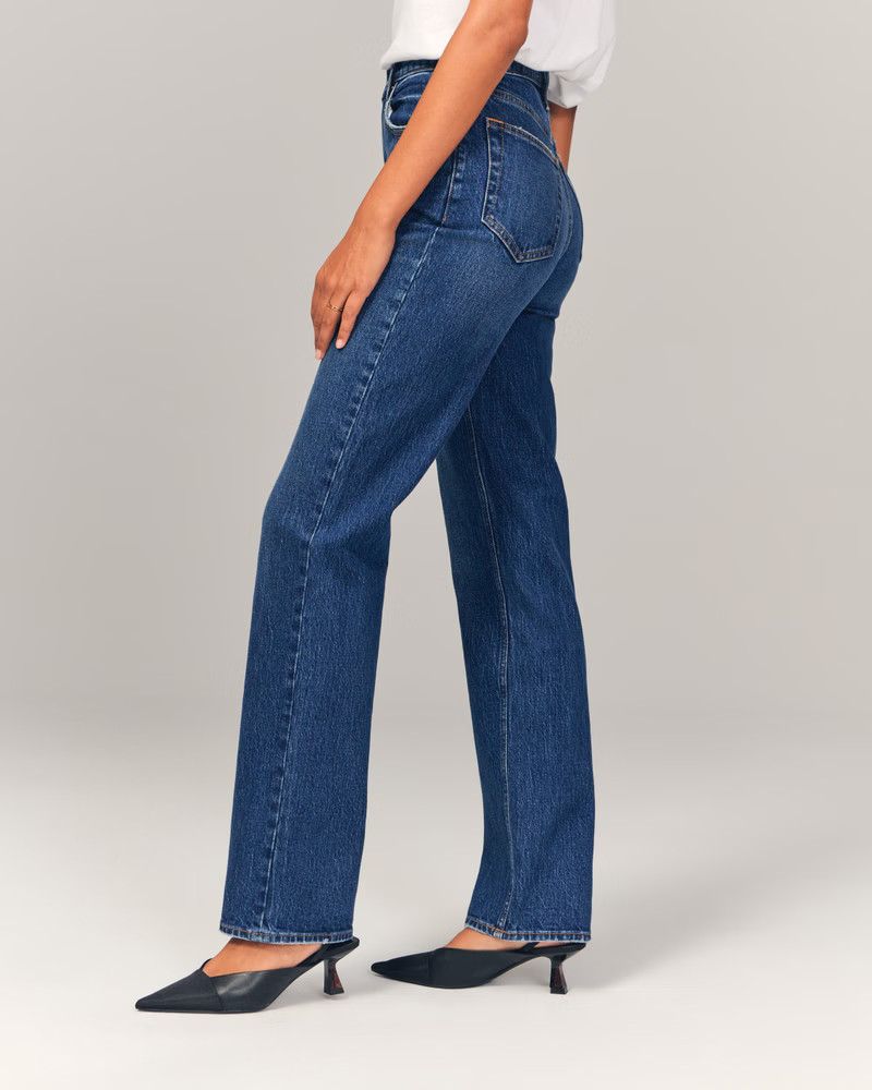 Women's Ultra High Rise 90s Straight Jean | Women's | Abercrombie.com | Abercrombie & Fitch (US)