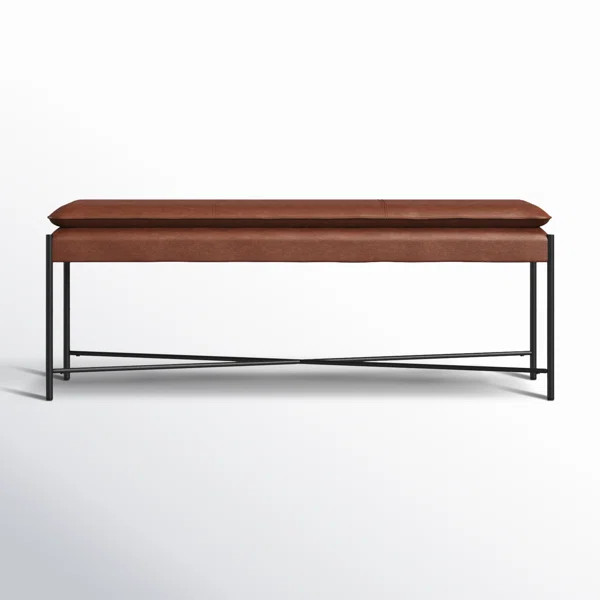 Braylon 50" Vegan Leather Bench | AllModern