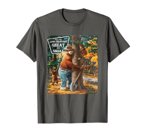 Smokey Bear Love Creatures Great And Small Tree Hug T-Shirt | Amazon (US)