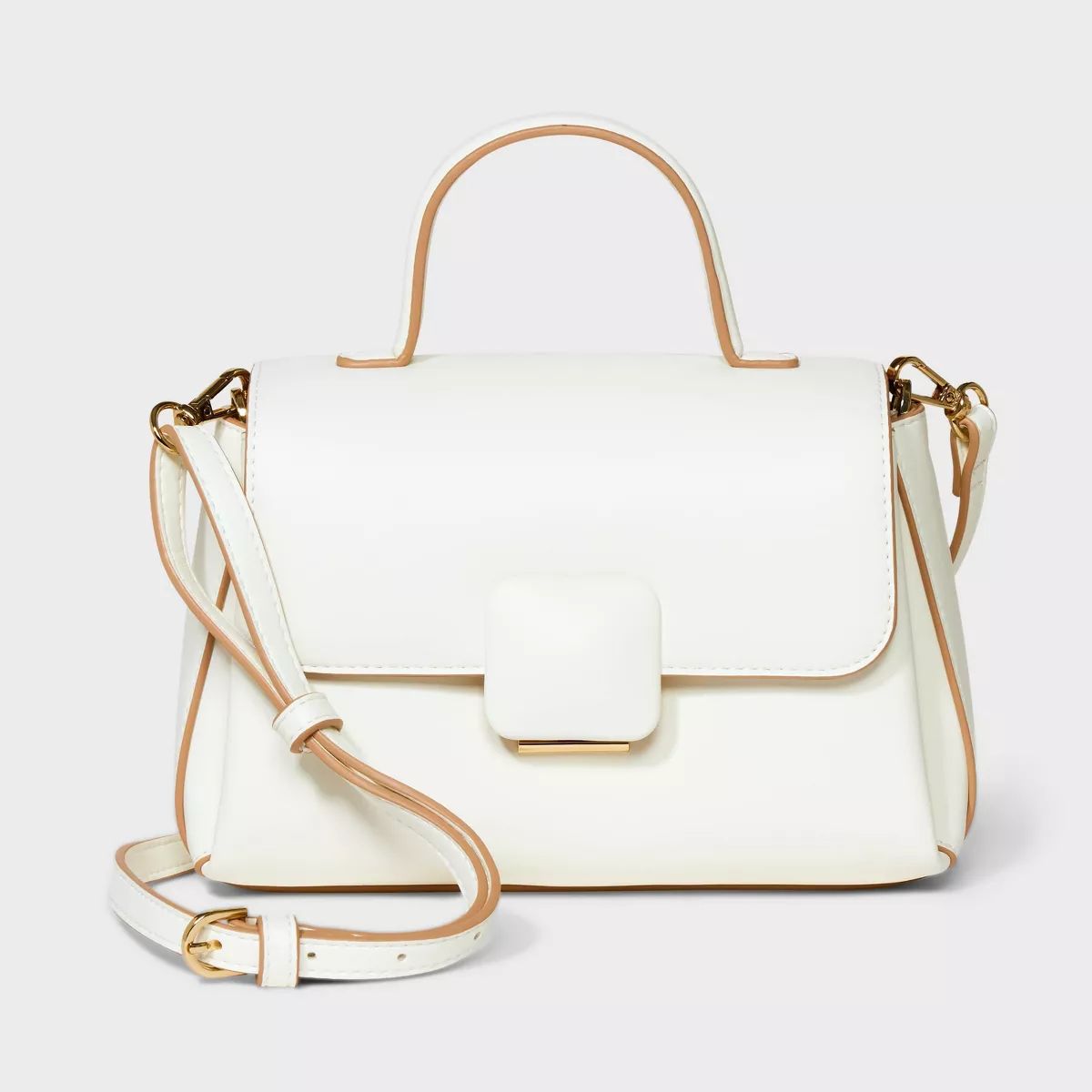 Mini Top Handle Crossbody Bag - A New Day™ Off-White | Target
