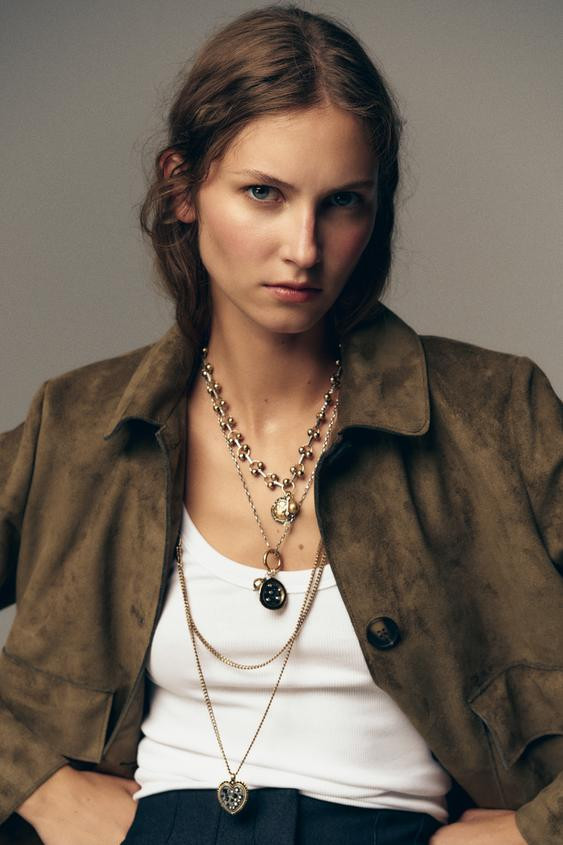 3-PACK OF COMBINATION COIN CHAIN NECKLACES | Zara US