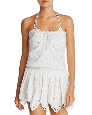 Surf Gypsy Eyelet Smocked Waist Strapless Dress Swim Cover-Up | Bloomingdale's (US)
