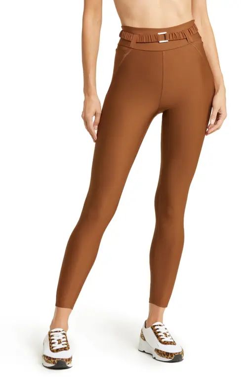 Alo Airlift Charmer High Waist 7/8 Leggings in Cinnamon Brown at Nordstrom, Size X-Small | Nordstrom