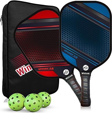 JPWinLook Premium Pickleball Paddles Sets – Graphite Carbon Fiber Pickleball Paddle - Approved ... | Amazon (US)