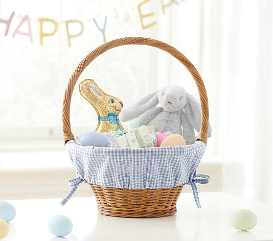 Gingham Easter Basket Liners | Pottery Barn Kids