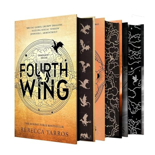 Empyrean Series by Rebecca Yarros – 3-Book Deluxe Hardcover Collection Set (Fourth Wing, Iron Flame & Onyx Storm) with Sprayed Edges | Amazon (US)