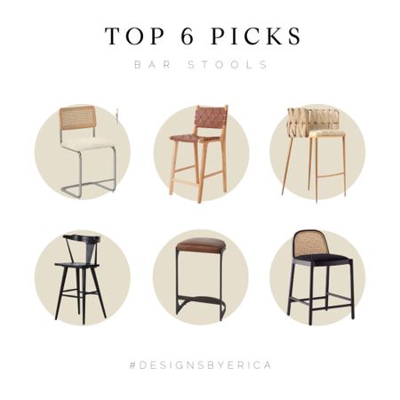 Looking to add a few stylish bar stools to your kitchen for a complete look in 2023? 

It took me over a year to commit to our bar stools, and I am in love! Not only are they so good-looking, but they are beautifully made, they are comfortable, and most importantly, they are easy to clean, even with three kiddos on them regularly! I bought these bar stools for our kids, seeing they're in them the most. 🥸 #dontjudge me. 

We've done our research; I've looked at enough barstools to sink a ship. Drum roll, please, as we announce our 2023 #barstool #Top6Picks! To get your hands on our recommendations, shop this LTK!

#LTKhome #LTKFind