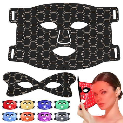 7+1 Color LED Face Mask Light Therapy, Face Led light therapy, Beauty LED Mask | Amazon (US)