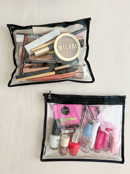 Clear zippered bags - perfect for travel and hold so many essentials, beauty supplies, hair ties etc 

#LTKItBag #LTKFindsUnder50 #LTKTravel