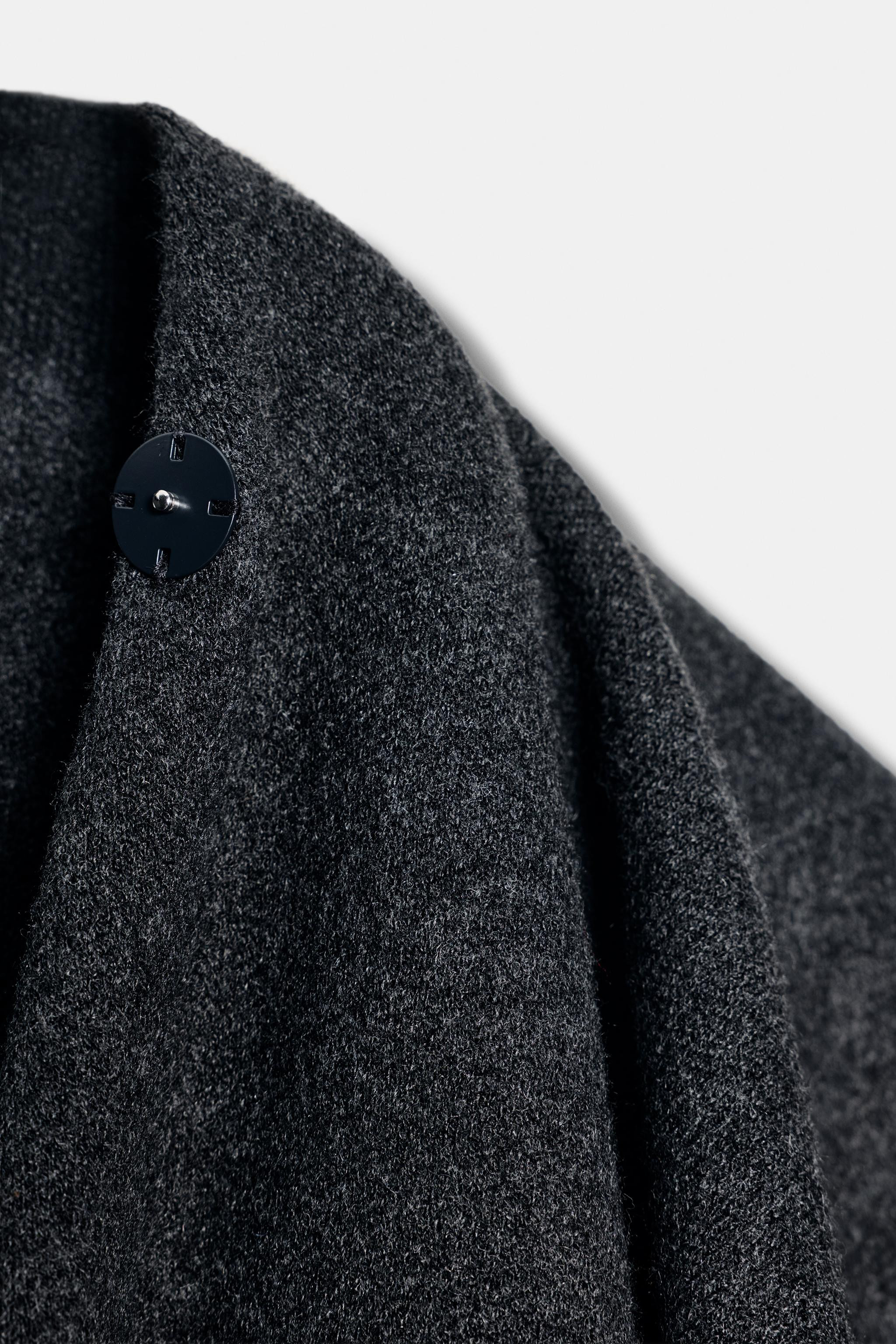 SHAWL COLLAR KNIT CAPE | Zara US