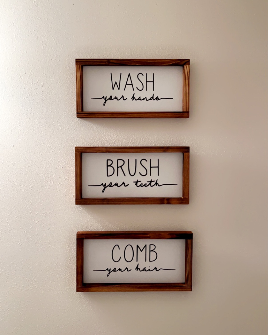 The cutest little bathroom wall decor set! 

#LTKhome #LTKFind #LTKfamily