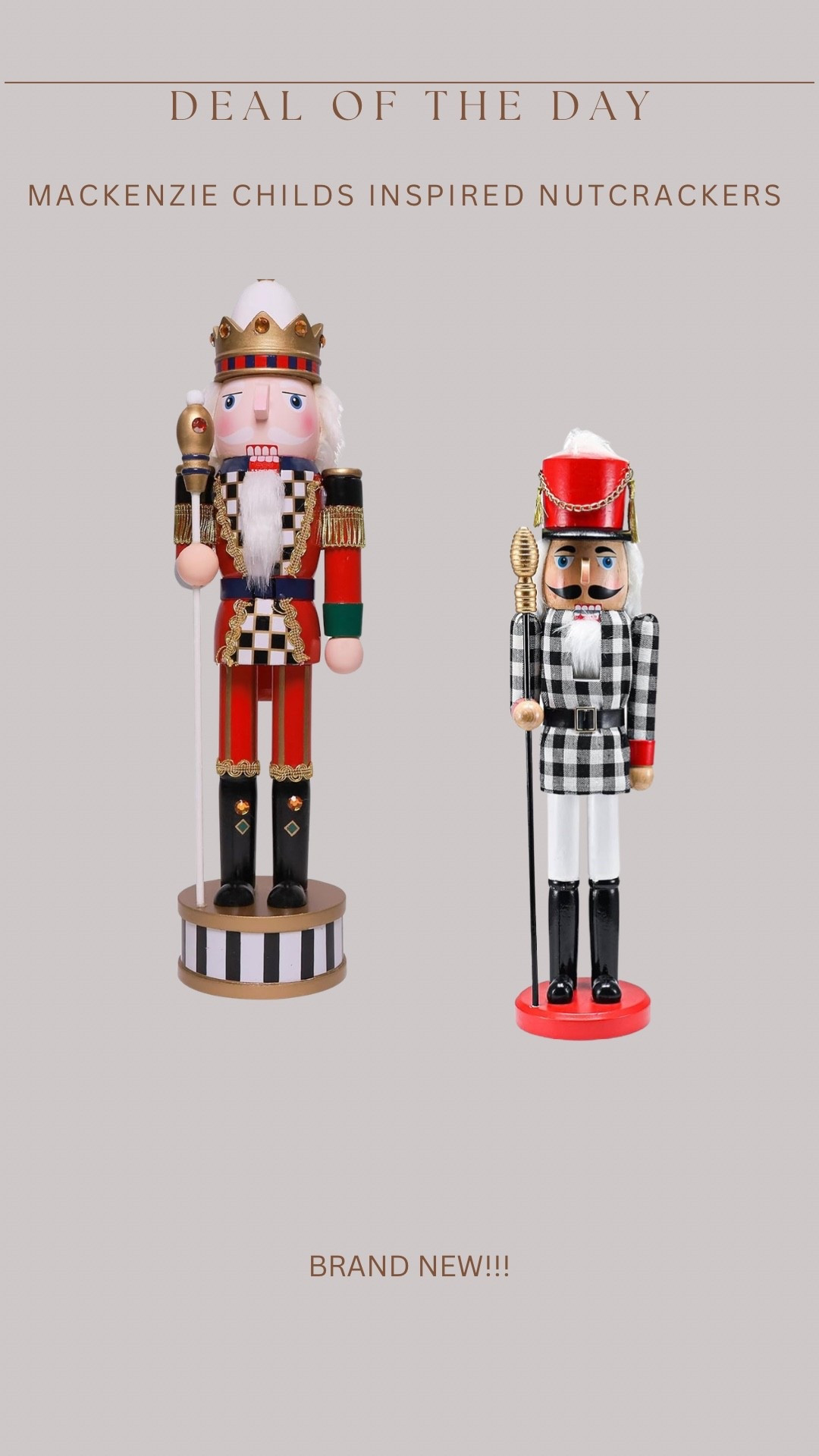 Cutest ever budget friendly Mackenzie Childs inspired nutcrackers

#LTKHome #LTKSeasonal #LTKHoliday