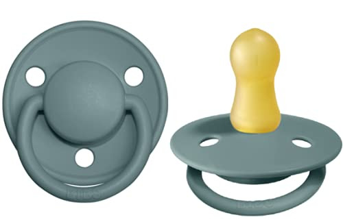 BIBS Pacifiers – De Lux | BPA-Free Natural Rubber Baby Pacifier | Made in Denmark | Set of 2 So... | Amazon (US)