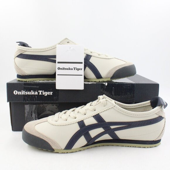 NIDB Onitsuka Tiger Unisex Mexico 66 Sneakers in Birch/Peacoat US M Size 6.5/W 8 | Poshmark