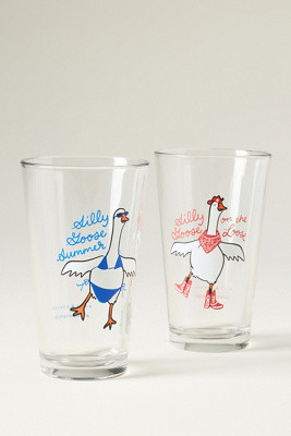 Alice & Wonder Silly Goose Pint Glass | Anthropologie (US)