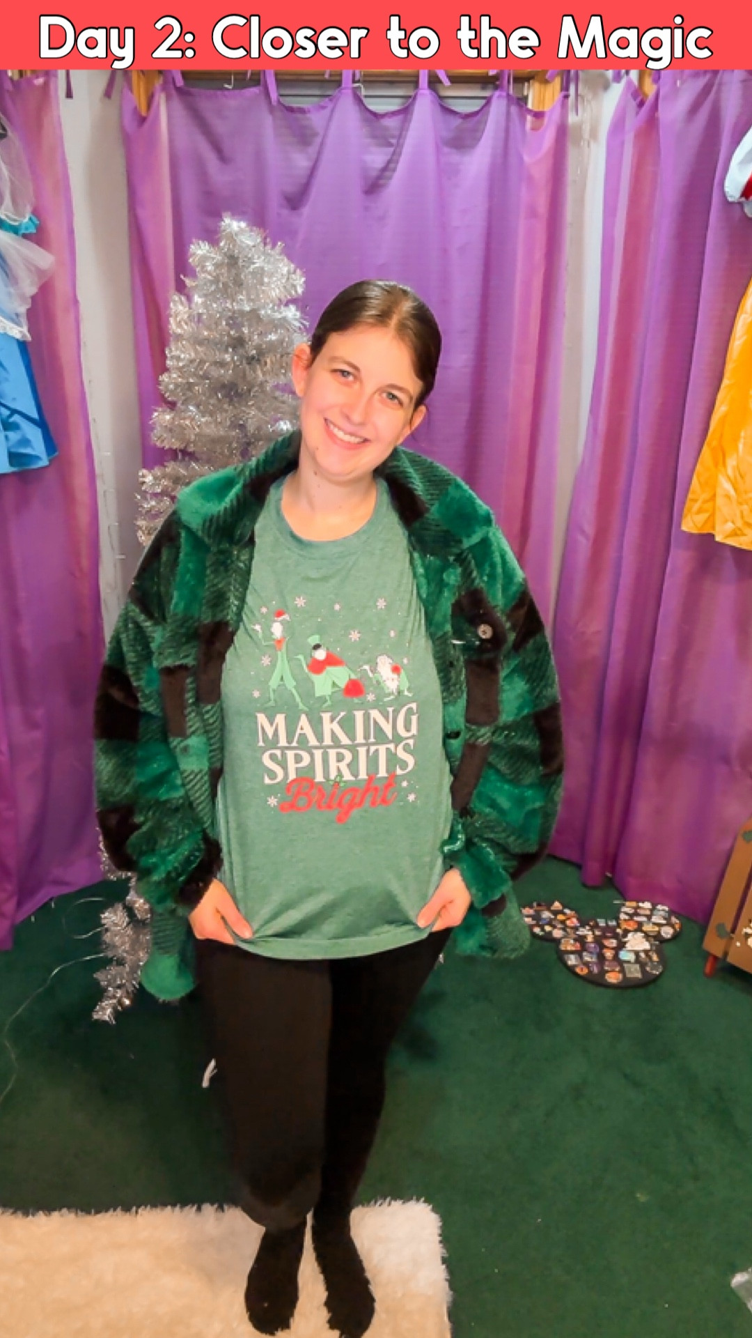 Day 2 ✨ Keeping the magic alive with today’s outfit. Disney Christmas haunted mansion 

#LTKootd #LTKMidsize #LTKHoliday