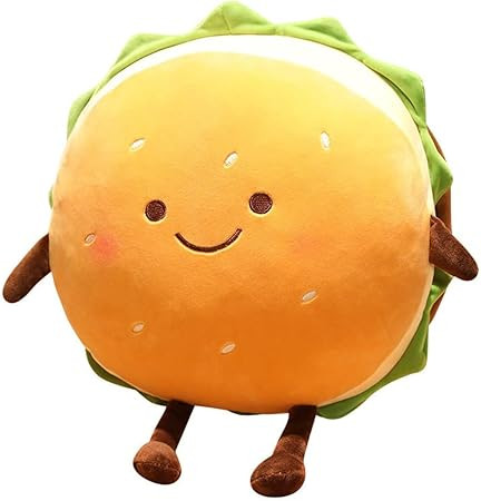 Hamburger Plush Pillow - Hamburger Stuffed Pillow - Food Plush Pillow - Home Decoration Christmas... | Amazon (US)