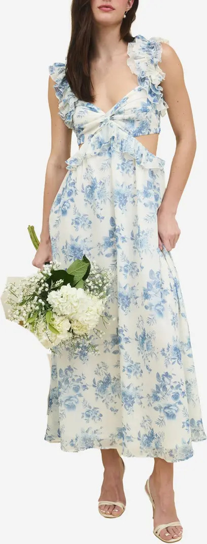 Ruffle Cutout Maxi Sundress | Nordstrom Rack