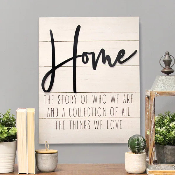 "Home" Wall Décor | Wayfair North America
