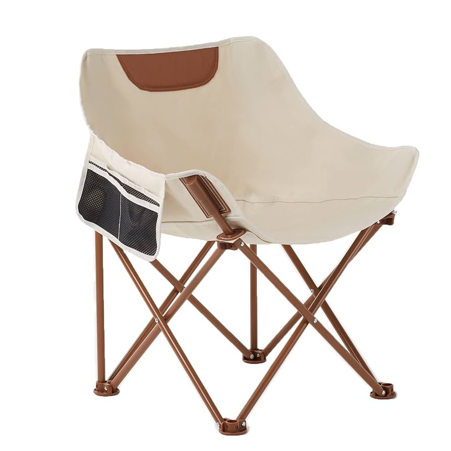 Portable Lightweight Camping Chair, Foldable Chair with Carry Bag and Side Pocket, Compact Outdoo... | Amazon (US)
