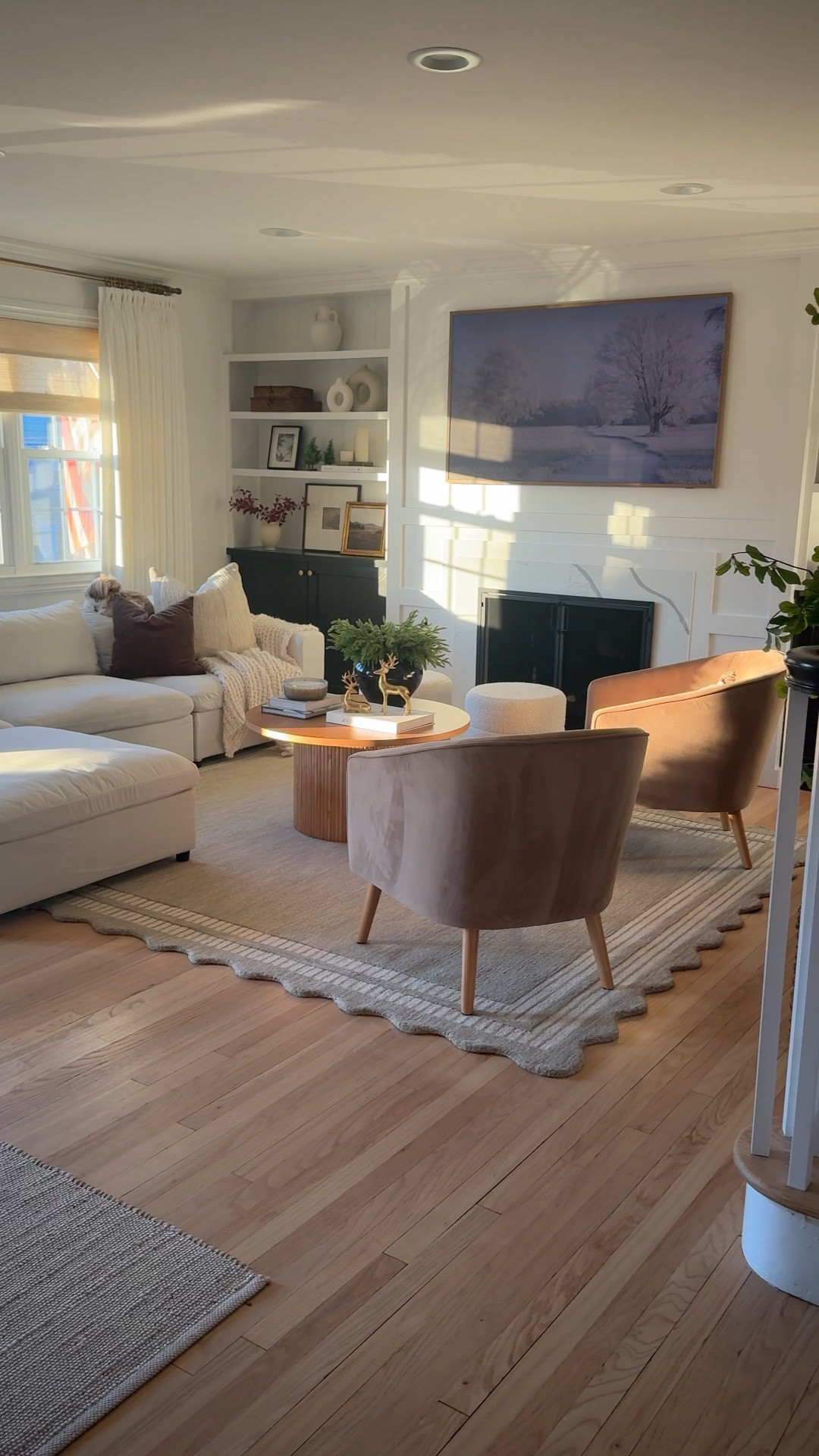 Just swapped our living room go this gorgeous Chris loves Julia x Loi Loi rug and I’m loving the the neutral vibes and scalloped details. Scroll down to shop ! 🤎

#LTKHome #LTKStyleTip