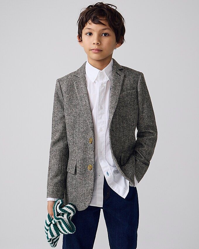 Boys' Ludlow suit jacket in wool-blend herringbone | J. Crew US