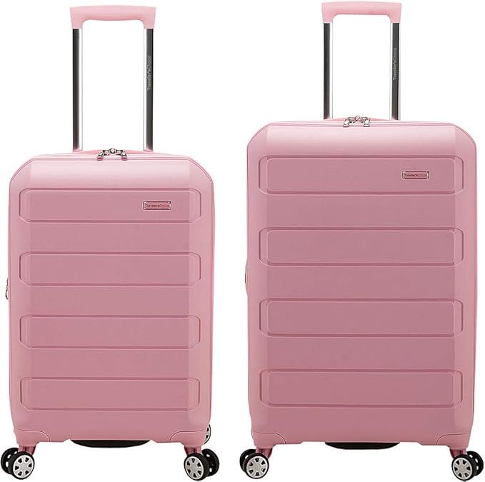 Traveler's Choice Pagosa Indestructible Hardshell Expandable Spinner Luggage, Pink, 2-Piece Set (... | Amazon (US)