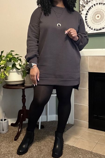 It’s definitely sweats season! Sweats are so versatile, checkout this sweatshirt dress that I paired with black Chelsea boots. 🖤

#LTKmidsize #LTKstyletip #LTKfindsunder50