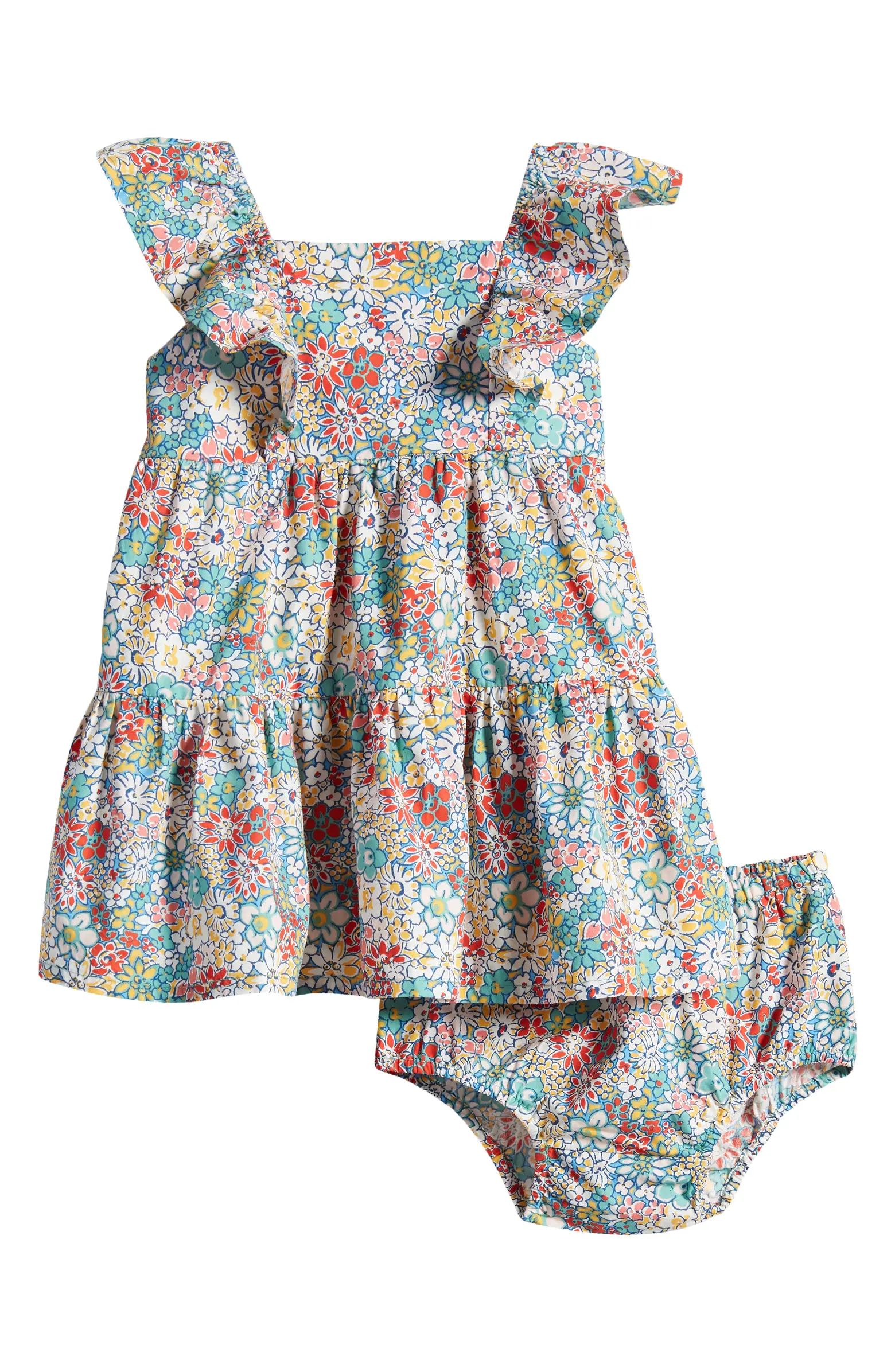 Matching Family Moments Floral Flutter Sleeve Dress & Bloomers Set | Nordstrom