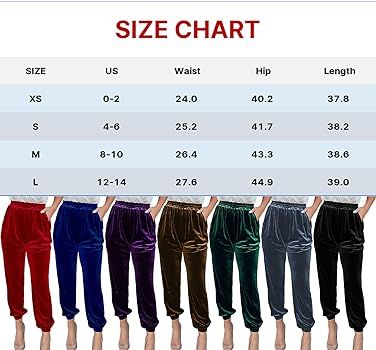 Cyparel Womens Elastic Waist Velvet Trousers Casual High Waist Joggers Loose Straight Leg Long Pa... | Amazon (US)