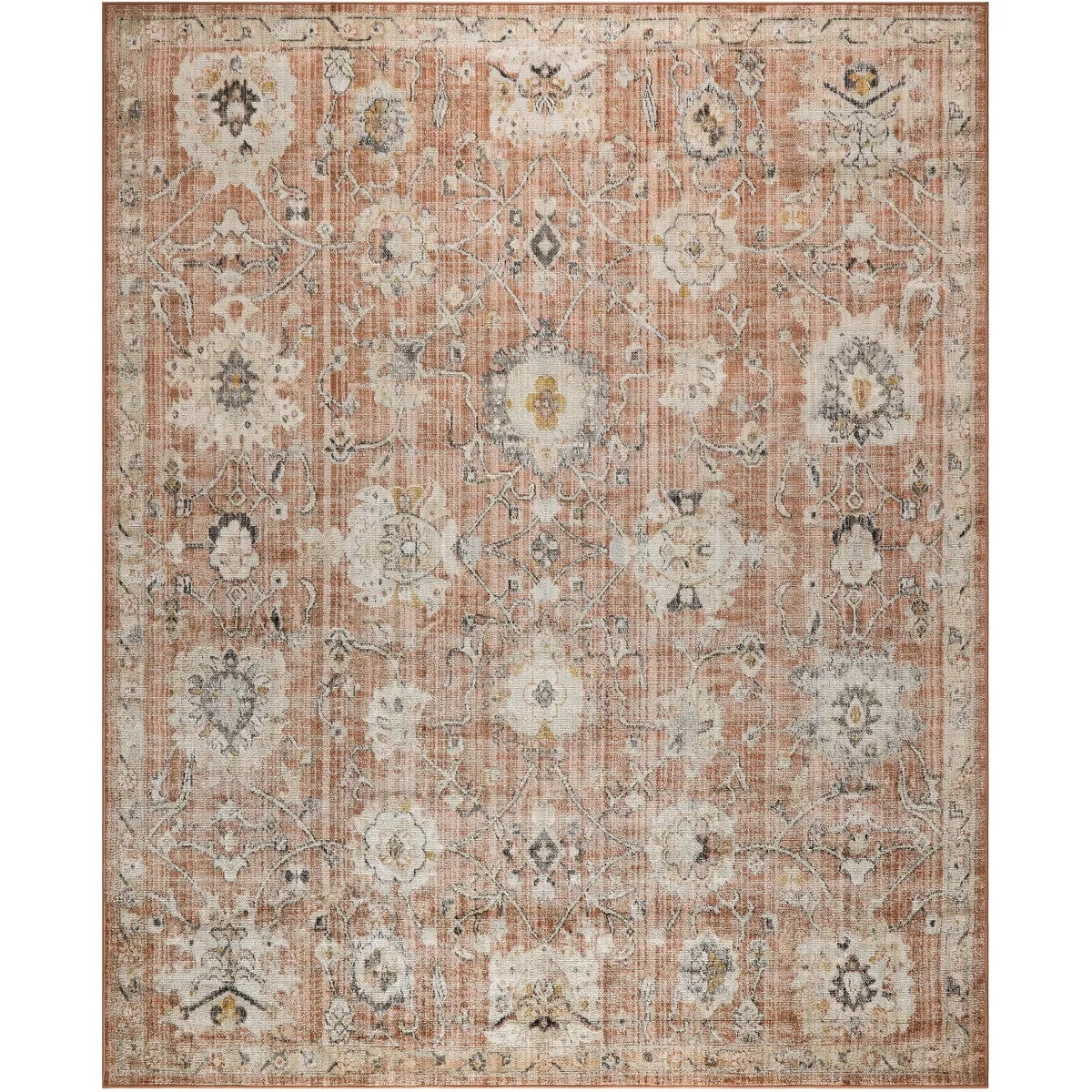 Nourison Oushak Home Vintage Floral Indoor Rug | Target