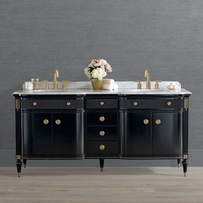 Regency Bow Front 72" Double Bath Vanity | Frontgate