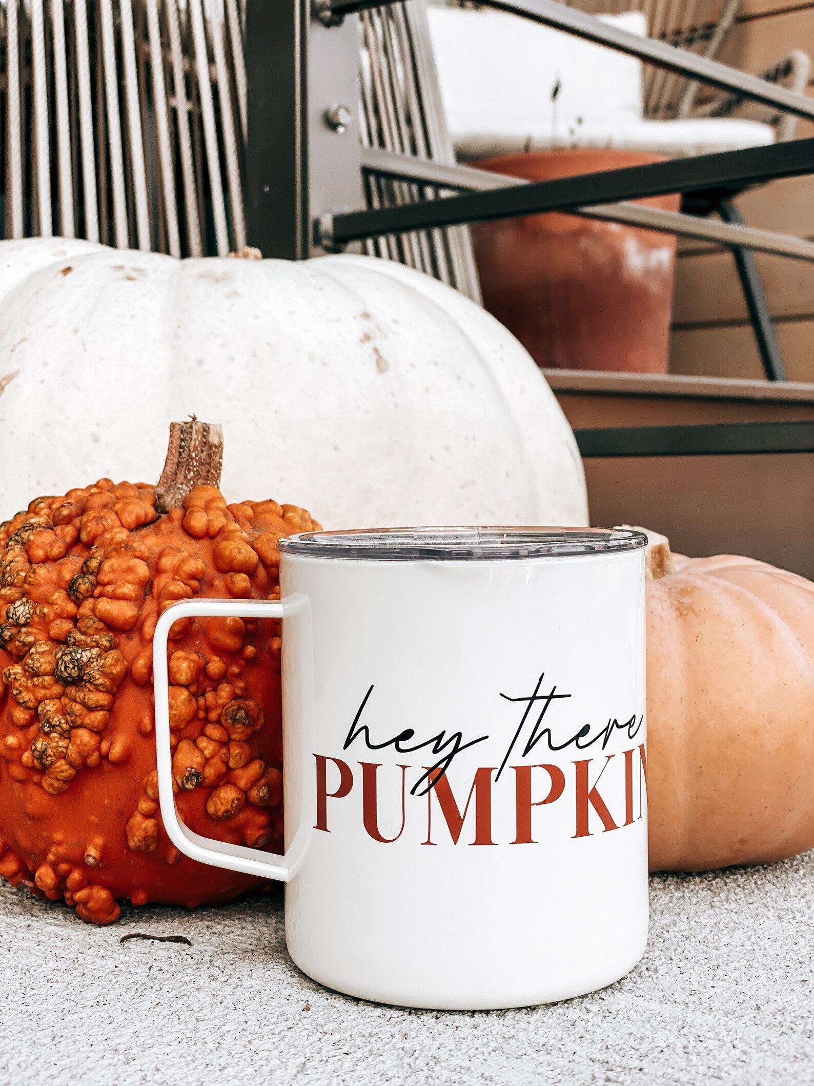 Hey There Pumpkin Mug  Insulated Fall Mug with Lid  14oz | Etsy | Etsy (US)