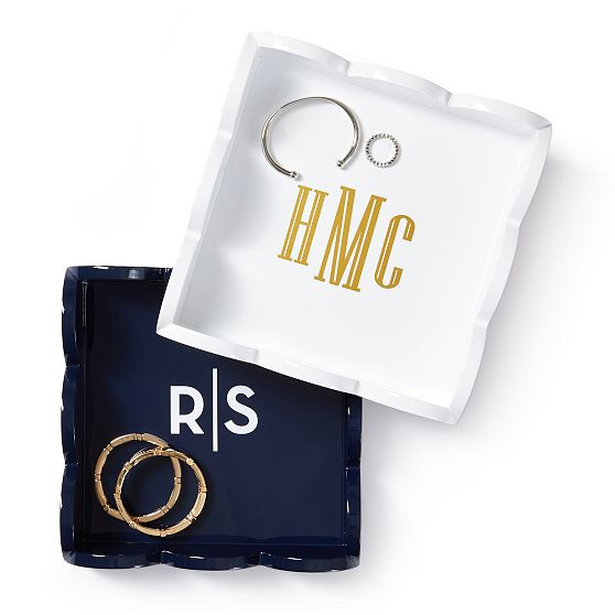 Scalloped Lacquer Mini Tray | Mark and Graham